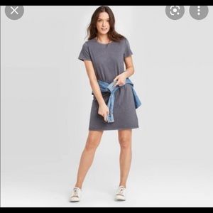 Women’s T shirt Dress, Universal Dress-Grey XL